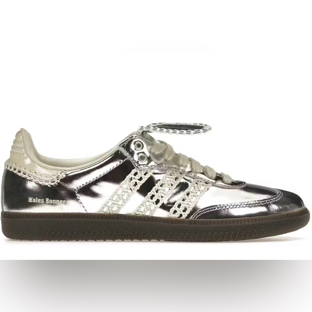 NWT Authentic 2023 Adidas x Wales Bonner Metallic Silver Sneakers